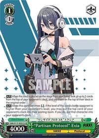 "Partisan Protocol" Exia (SR) - GODDESS OF VICTORY: NIKKE - Weiss Schwarz card