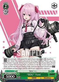 "BDG" Yuni (SR) - GODDESS OF VICTORY: NIKKE - Weiss Schwarz card