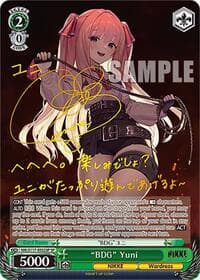 "BDG" Yuni (SP) (Gold Stamp) - GODDESS OF VICTORY: NIKKE - Weiss Schwarz card