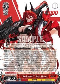 "Red Wolf" Red Hood - GODDESS OF VICTORY: NIKKE - Weiss Schwarz card