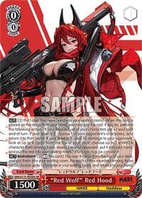 "Red Wolf" Red Hood (SR) - GODDESS OF VICTORY: NIKKE - Weiss Schwarz card