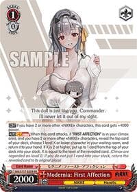 Modernia: First Affection - GODDESS OF VICTORY: NIKKE - Weiss Schwarz card