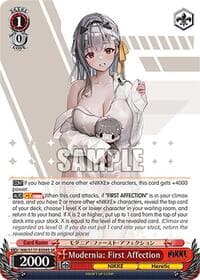 Modernia: First Affection (SR) - GODDESS OF VICTORY: NIKKE - Weiss Schwarz card