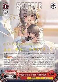 Modernia: First Affection (SP) (Gold Stamp) - GODDESS OF VICTORY: NIKKE - Weiss Schwarz card