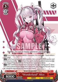 "Wonderland" Alice - GODDESS OF VICTORY: NIKKE - Weiss Schwarz card