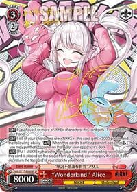 "Wonderland" Alice (SP) (Gold Stamp) - GODDESS OF VICTORY: NIKKE - Weiss Schwarz card