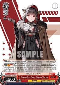 "Resplendent Cherry Blossom" Sakura (SR) - GODDESS OF VICTORY: NIKKE - Weiss Schwarz card
