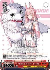 "Lion's Heart" Leona - GODDESS OF VICTORY: NIKKE - Weiss Schwarz card
