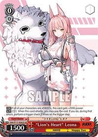 "Lion's Heart" Leona (SR) - GODDESS OF VICTORY: NIKKE - Weiss Schwarz card