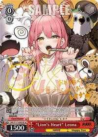 "Lion's Heart" Leona (SP) (Gold Stamp) - GODDESS OF VICTORY: NIKKE - Weiss Schwarz card