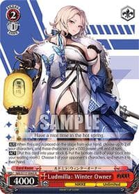 Ludmilla: Winter Owner - GODDESS OF VICTORY: NIKKE - Weiss Schwarz card