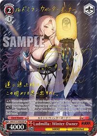 Ludmilla: Winter Owner (SP) (Gold Stamp) - GODDESS OF VICTORY: NIKKE - Weiss Schwarz card