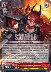 To My Greatest Friends, Red Hood - GODDESS OF VICTORY: NIKKE - Weiss Schwarz card
