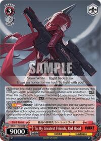 To My Greatest Friends, Red Hood (SR) - GODDESS OF VICTORY: NIKKE - Weiss Schwarz card