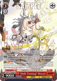 "Walk Training" Biscuit (SP) (Gold Stamp) - GODDESS OF VICTORY: NIKKE - Weiss Schwarz card