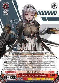 Pure Love, Modernia - GODDESS OF VICTORY: NIKKE - Weiss Schwarz card