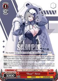 "Roar" Neve - GODDESS OF VICTORY: NIKKE - Weiss Schwarz card