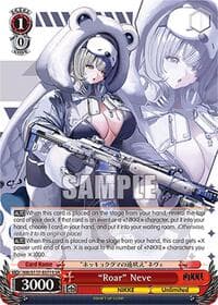 "Roar" Neve (SR) - GODDESS OF VICTORY: NIKKE - Weiss Schwarz card