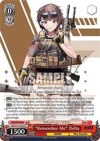 "Remember Me" Delta - GODDESS OF VICTORY: NIKKE - Weiss Schwarz card