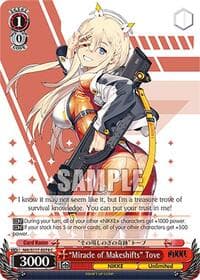 "Miracle of Makeshifts" Tove - GODDESS OF VICTORY: NIKKE - Weiss Schwarz card