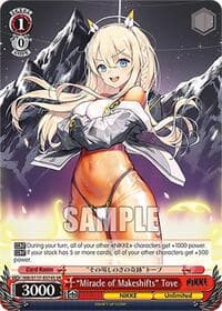 "Miracle of Makeshifts" Tove (SR) - GODDESS OF VICTORY: NIKKE - Weiss Schwarz card