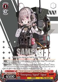 "Emergency Signal" Signal - GODDESS OF VICTORY: NIKKE - Weiss Schwarz card