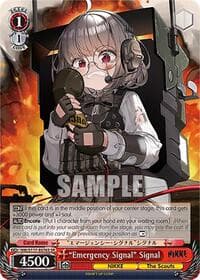 "Emergency Signal" Signal (SR) - GODDESS OF VICTORY: NIKKE - Weiss Schwarz card