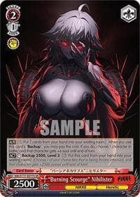 "Burning Scourge" Nihilister (SR) - GODDESS OF VICTORY: NIKKE - Weiss Schwarz card