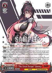 "The Great Escape" Quency - GODDESS OF VICTORY: NIKKE - Weiss Schwarz card