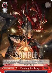 Piercing Red Fang (SR) - GODDESS OF VICTORY: NIKKE - Weiss Schwarz card