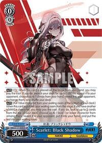 Scarlet: Black Shadow (SR) - GODDESS OF VICTORY: NIKKE - Weiss Schwarz card