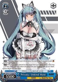 Privaty: Unkind Maid (SR) - GODDESS OF VICTORY: NIKKE - Weiss Schwarz card