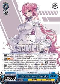 "Paradise Lost" Dorothy (SR) - GODDESS OF VICTORY: NIKKE - Weiss Schwarz card