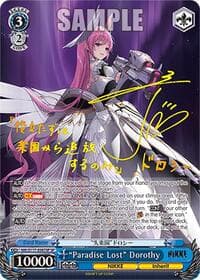 "Paradise Lost" Dorothy (SP) (Gold Stamp) - GODDESS OF VICTORY: NIKKE - Weiss Schwarz card