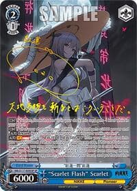 "Scarlet Flash" Scarlet (SP) (Gold Stamp) - GODDESS OF VICTORY: NIKKE - Weiss Schwarz card