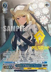 "Garden of Shangri-La" Rapunzel (SSP) (Gold Patterned Stamp) - GODDESS OF VICTORY: NIKKE - Weiss Schwarz card