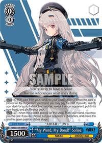"My Word, My Bond!" Soline - GODDESS OF VICTORY: NIKKE - Weiss Schwarz card