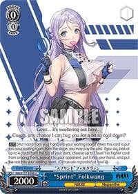 "Sprint" Folkwang - GODDESS OF VICTORY: NIKKE - Weiss Schwarz card