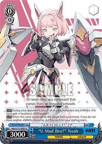 "U Mad Bro?" Noah - GODDESS OF VICTORY: NIKKE - Weiss Schwarz card