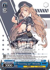 "Powering up!" Miranda - GODDESS OF VICTORY: NIKKE - Weiss Schwarz card