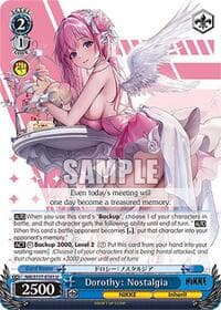 Dorothy: Nostalgia - GODDESS OF VICTORY: NIKKE - Weiss Schwarz card