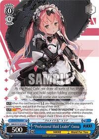 "Professional Maid Leader" Cocoa - GODDESS OF VICTORY: NIKKE - Weiss Schwarz card