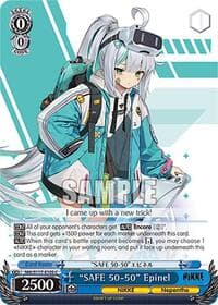 "SAFE 50-50" Epinel - GODDESS OF VICTORY: NIKKE - Weiss Schwarz card