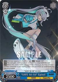 "SAFE 50-50" Epinel (SR) - GODDESS OF VICTORY: NIKKE - Weiss Schwarz card