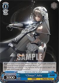 "Climax" Julia (SR) - GODDESS OF VICTORY: NIKKE - Weiss Schwarz card