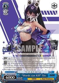 "Words can Kill" Sin - GODDESS OF VICTORY: NIKKE - Weiss Schwarz card