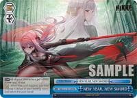 NEW YEAR, NEW SWORD (RRR) - GODDESS OF VICTORY: NIKKE - Weiss Schwarz card