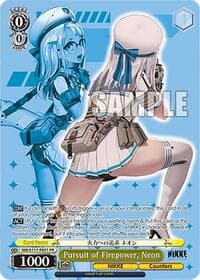 Pursuit of Firepower, Neon (PR) - GODDESS OF VICTORY: NIKKE - Weiss Schwarz card