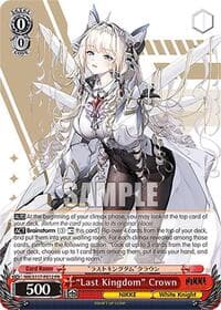 "Last Kingdom" Crown (PR) - GODDESS OF VICTORY: NIKKE - Weiss Schwarz card