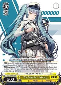 "AK Missile" Privaty - GODDESS OF VICTORY: NIKKE - Weiss Schwarz card
